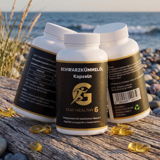 Premium Ägyptisches Schwarzkümmelöl – 240 vegane Softgels